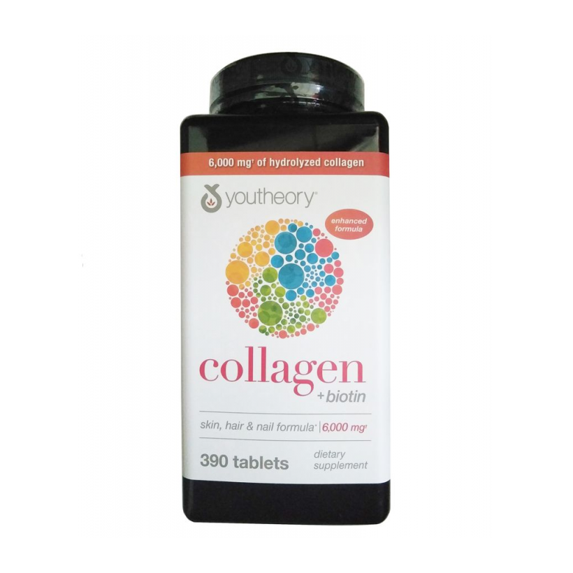 Viên Uống Collagen Youtheory Type 1 2 & 3 Của Mỹ Mẫu Mới, 390 viên
