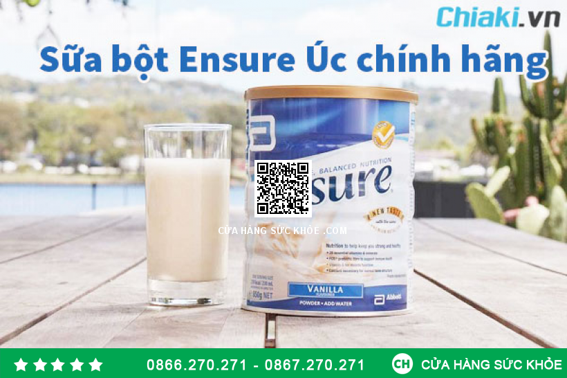 Sữa Ensure Úc 850gram chính hãng