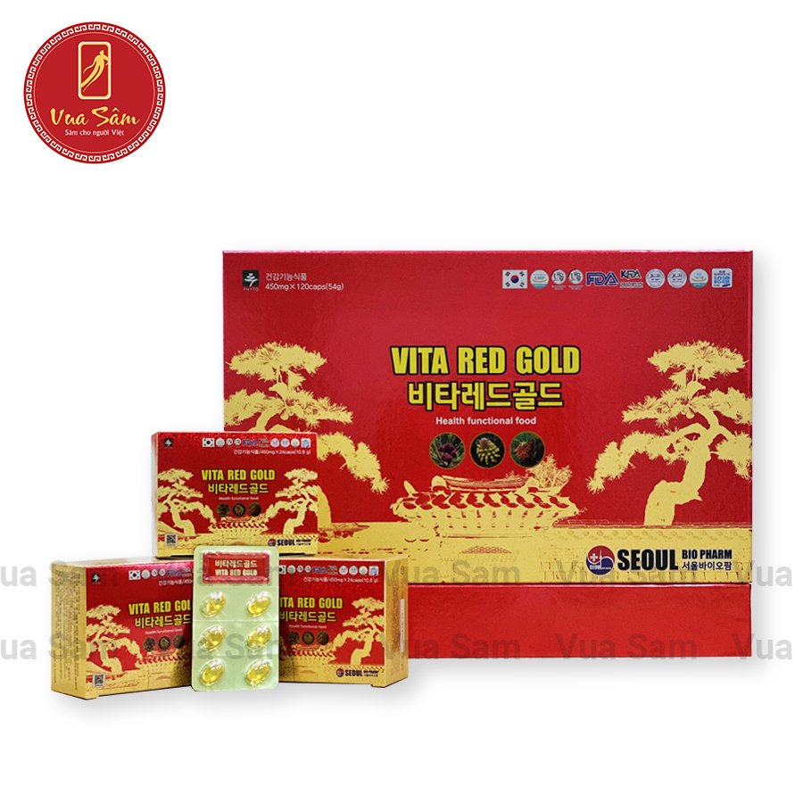 Tinh Dầu Thông Đỏ Chính Phủ Hàn Quốc Vita Red Gold